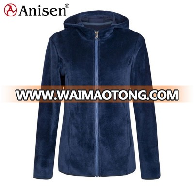 bulk wholesale clothing coral fleece windbreaker hoodies winter jacket women