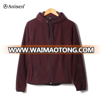 wholesale clothing windbreaker jacket zipper up hoody fleece winter jacket