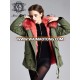 100% shell Cotton unisex zipper design rabbit fur jacket for winter