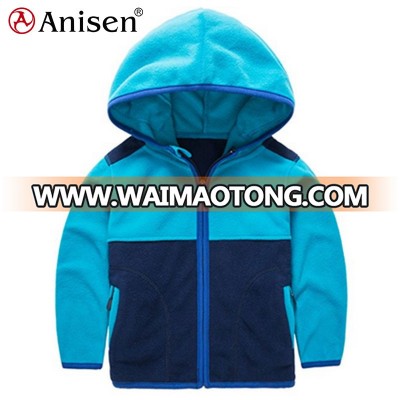 wholesale clothing manufacturers oem factory kids clothing zipper hoodies children polar fleece jackets