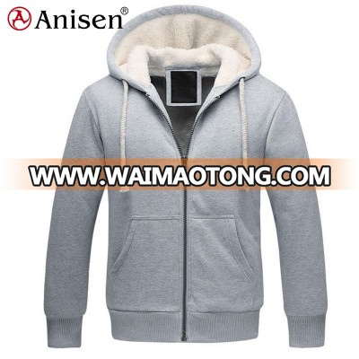 factory direct custom windbreaker sherpa lining men hoodies coats