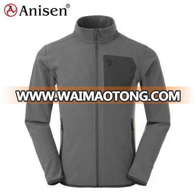 outdoor waterproof fleece reflective jacket mesh lining men winter jackets