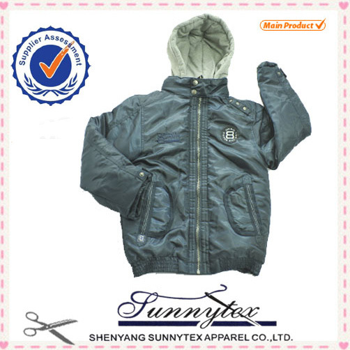 Sunnytex New Design Winter Child Clothes Boys Coat Jacket